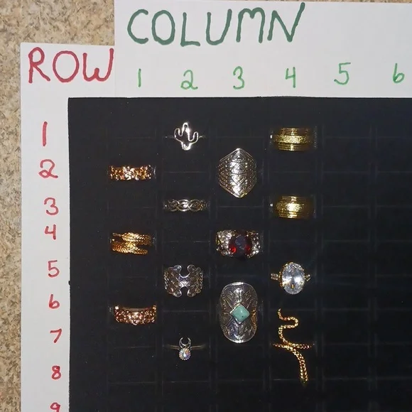 Lot of size 5 rings. 14 rings total. NWT. Rose gold, silver & yellow gold colors - Picture 6 of 14